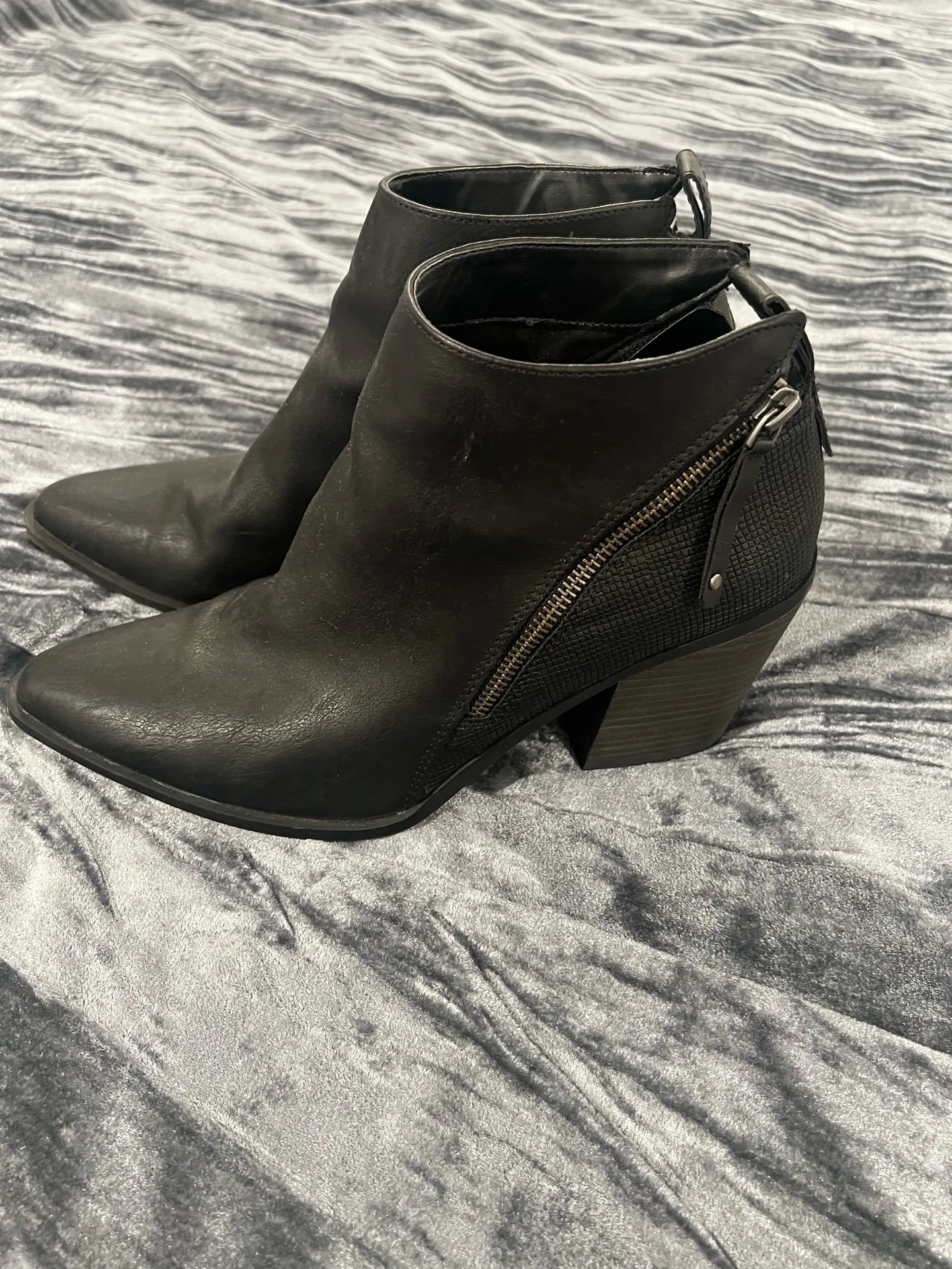 Black Women's Ankle Boots size 10 - Image 2