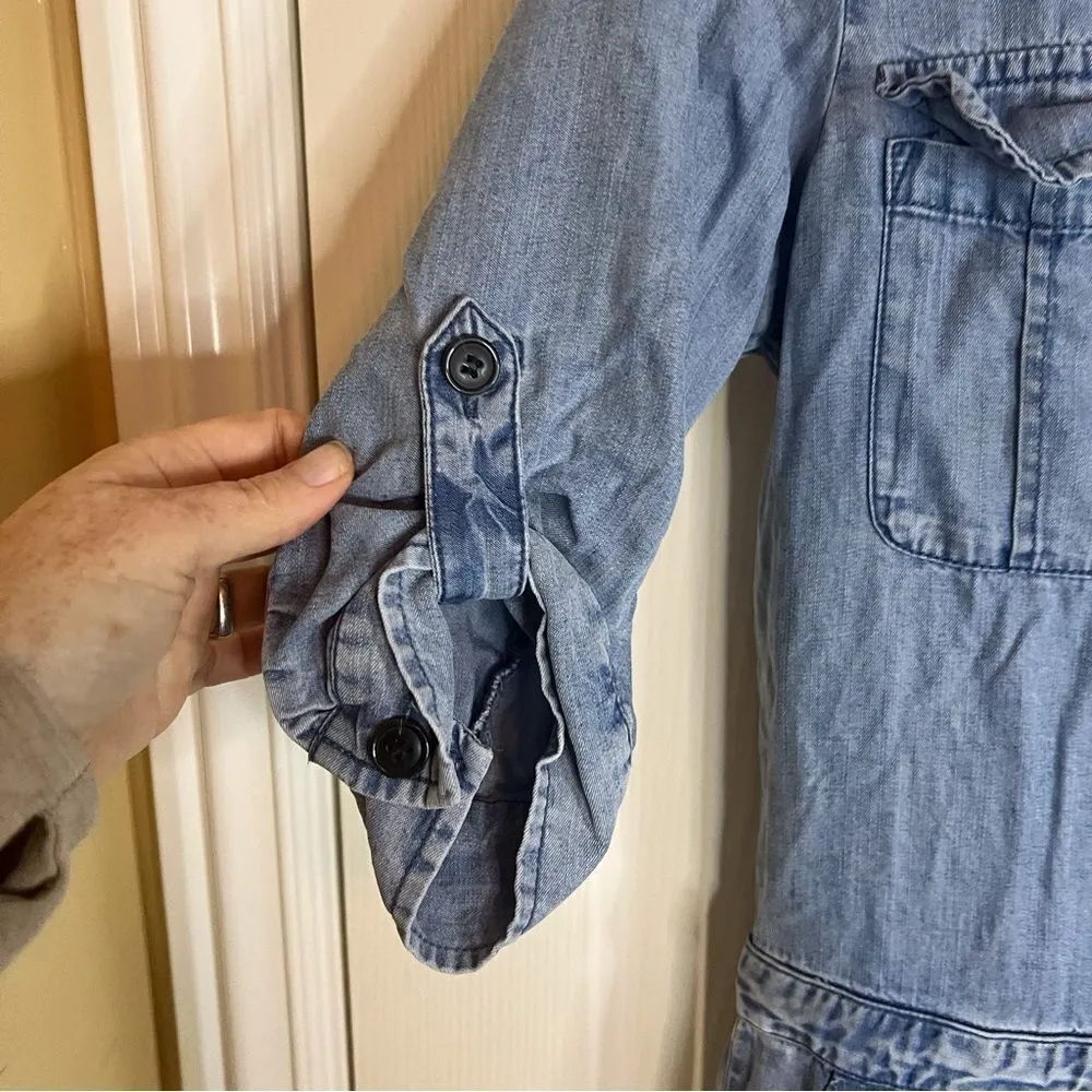 NWT Velvet Heart Womens Denim‎ Short Sleeve Romper Size Small Casual Flattering - Image 3