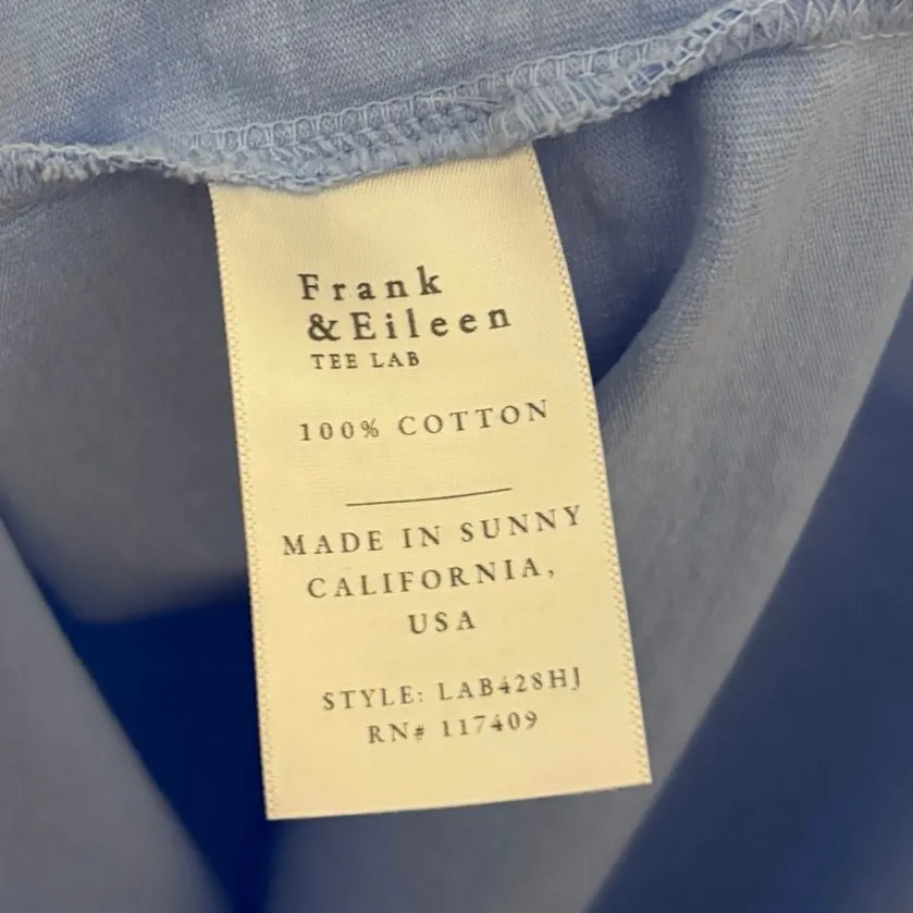 Frank & Eileen 100% Cotton Blue Lauren Polo Heritage Mini Dress Size Medium - Image 6