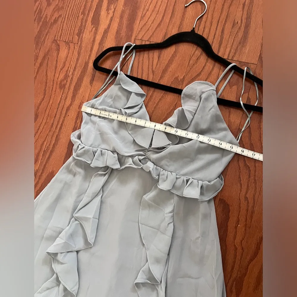 -ADORIA RUFFLE SIDE SLIT MAXI DRESS - Image 10