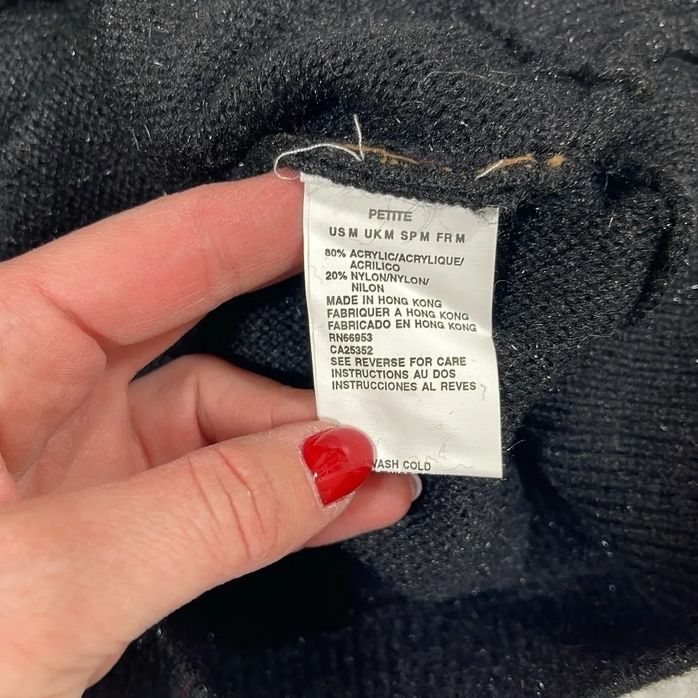 Leslie Fay Vintage Black Sweater - Image 5