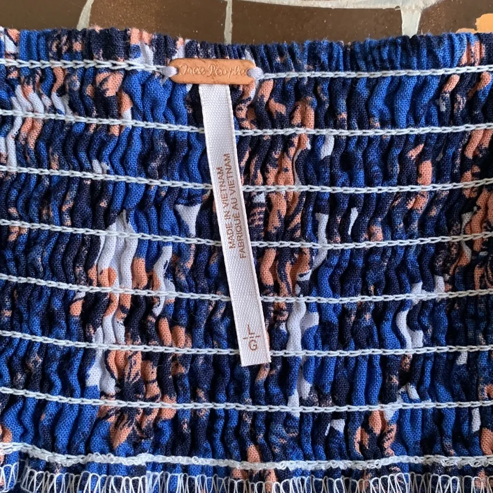 Free People Blue Floral Mini Dress - Image 9