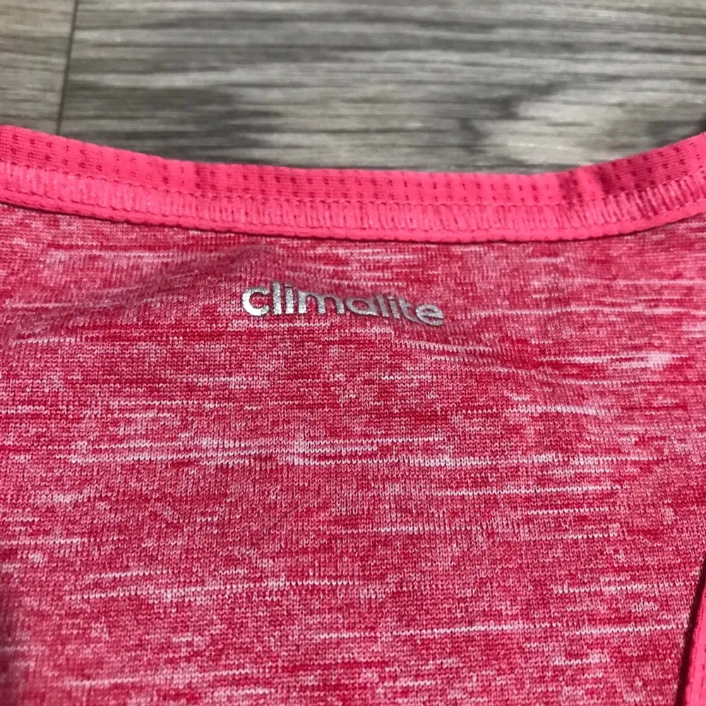 Adidas Pink Racerback Tank Top; size medium - Image 9
