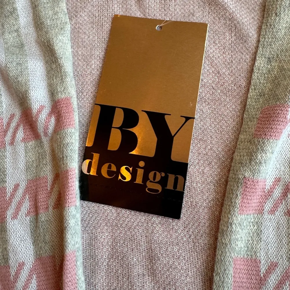ByDesign Women’s Size XL Pink &‎ White Knit Cardigan NWT sold as is see photo - Image 6