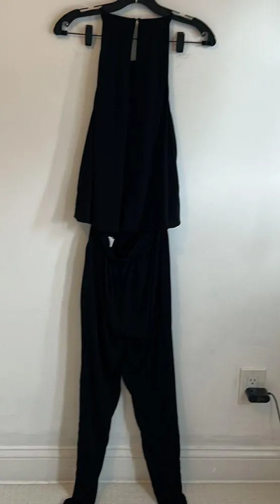 Black Halo Sleeveless Black Jumpsuit - Image 2