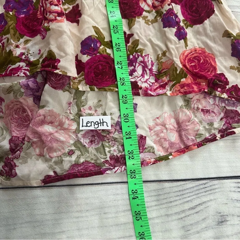 Umgee USA Boutique Women's Medium Floral Cute Spring Top Blouse Flowy Romantic - Image 5