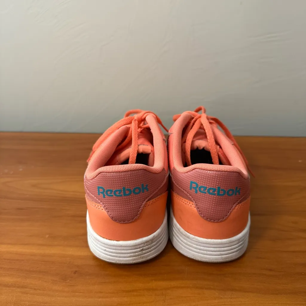 Reebok Royal Technique Peach Orange‎ Coral Sneaker Leather AR30149 Casual W9.5 - Image 3