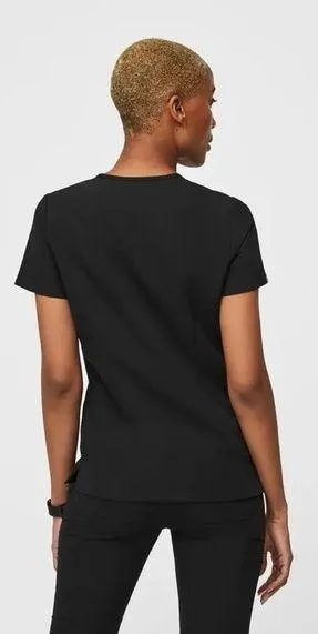 Figs Women’s Casma Three-Pocket Scrub Top Shortsleeve in Black Size L - Image 2