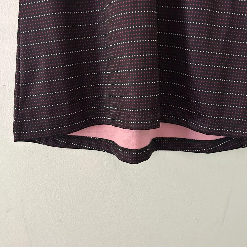 Greg Norman Women's Sleeveless Polo Small Check Golf Performance Top S Small New - Image 4