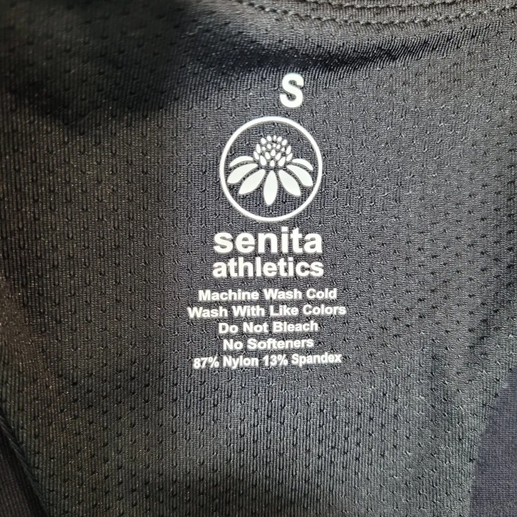 Senita Athletics Black Racerback Tank Top Women’s Size Small Workout Activewear - Image 7