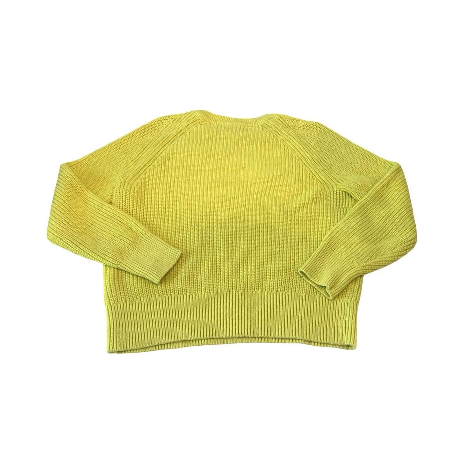 J Crew Heavy Ribbed Chunky Knit Crewneck Women's‎ Small Preppy Bright - Image 3