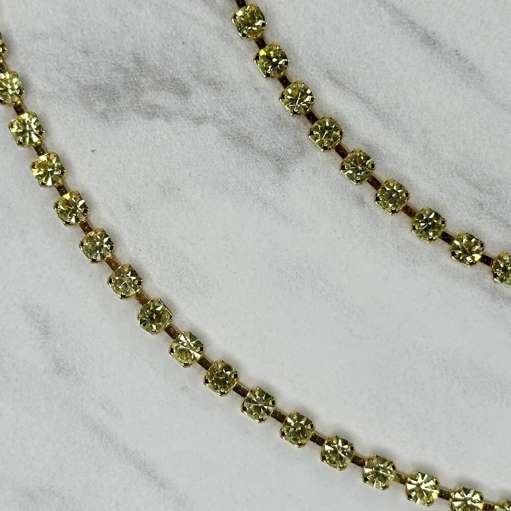 Liz Claiborne Rhinestone Gold Chain Link Belt Small/Medium (S/M) ✨ - Image 6