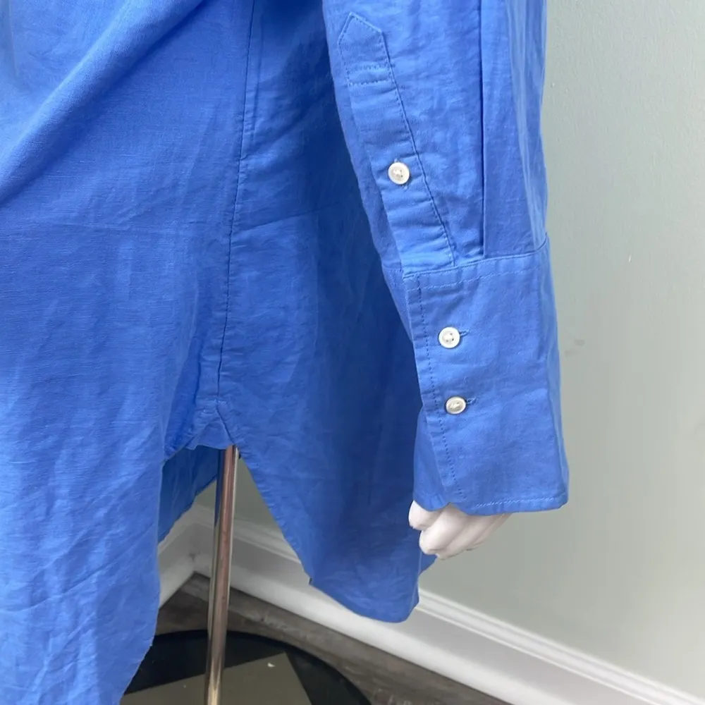 J. Crew blue button down coverup small - Image 8