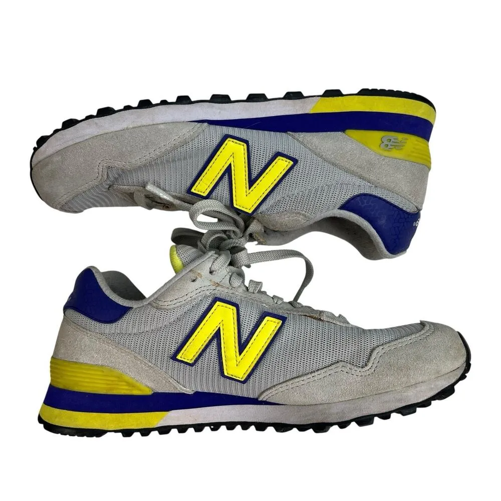 New Balance Size 8 515 Sneakers Shoes Gray Suede Mesh Running WL515AAC Retro - Image 2