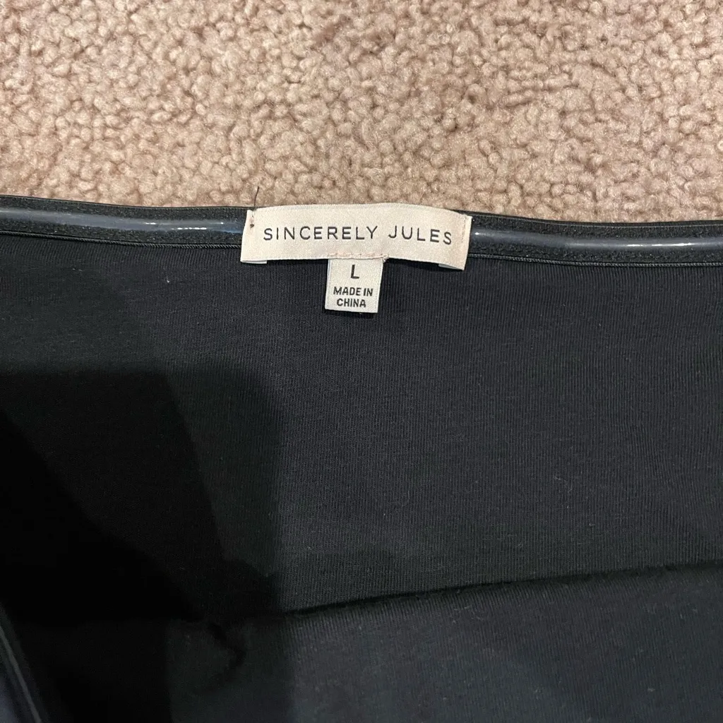 SINCERELY JULES Strapless Drop Waist Trending Bubble Hem Maxi Dress Black Size L - Image 6