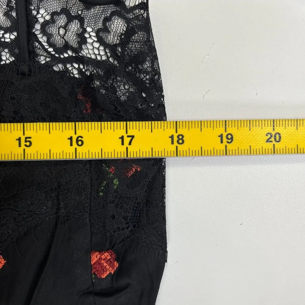 NWOT Farm Rio Embroidered Floral Lace Maxi Dress Size L V-Neck - Image 13