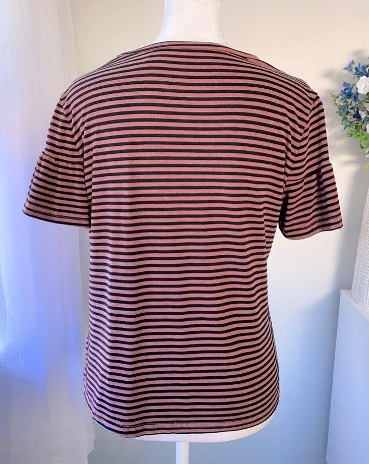 SweatyRocks  Ruffle Sleeve Striped T-Shirt - Image 9