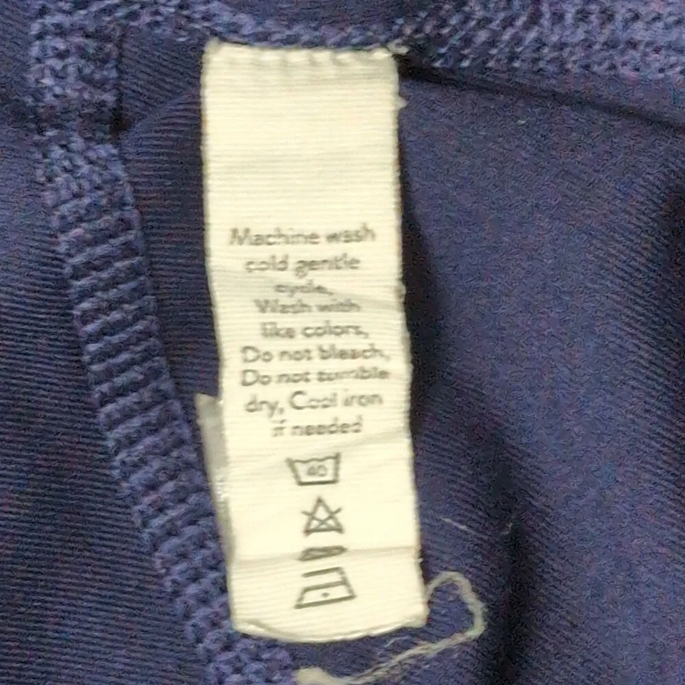 G Label Goop Navy Blue High Waist Stitching Detail Leggings Pants Size S - Image 6