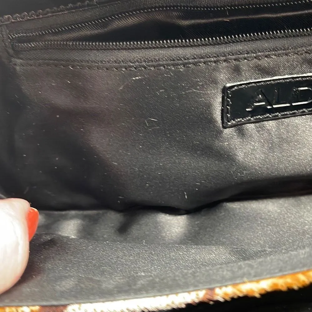 Aldo leather Chetah print crossbody clutch - Image 8