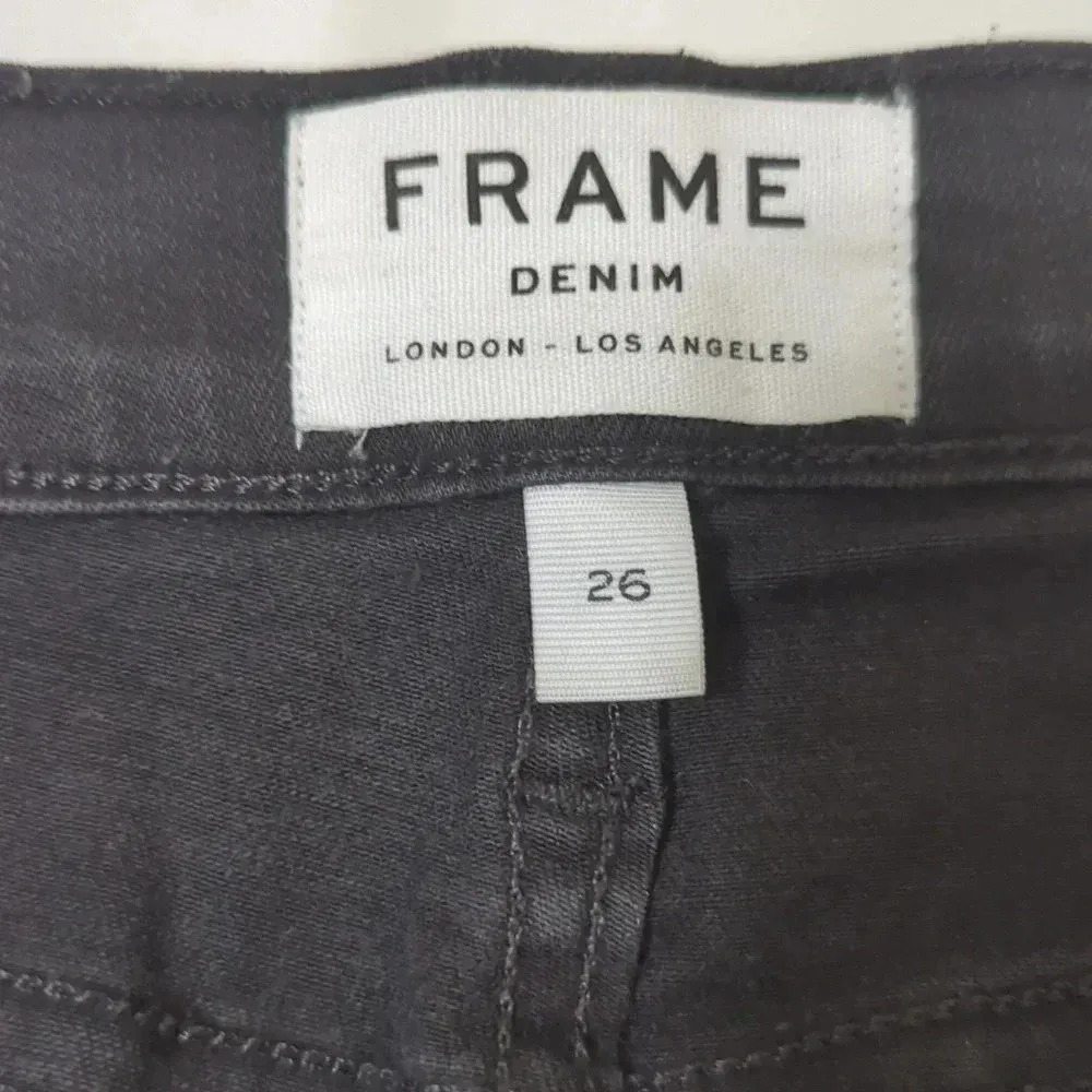Frame Denim Black Ankle Jeans black Sz 26 - Image 14