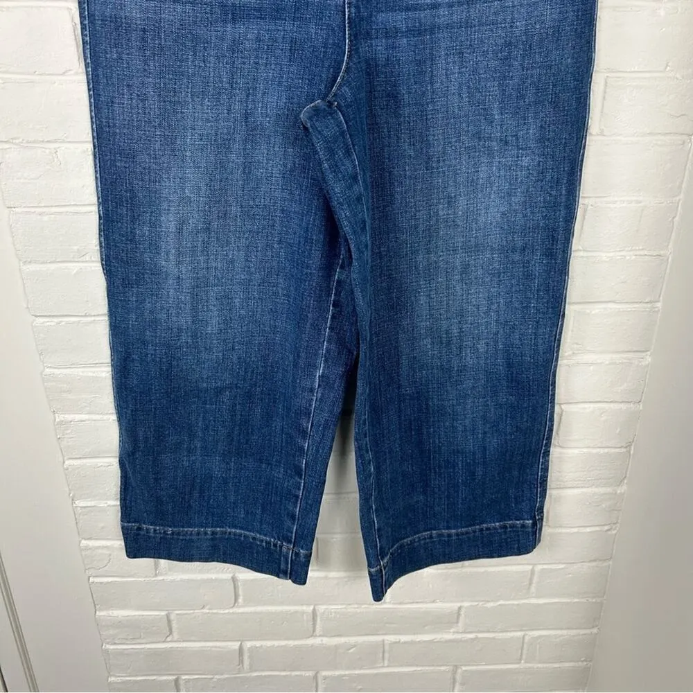Talbots Wide Leg Crop Jeans Size 10 - Image 6