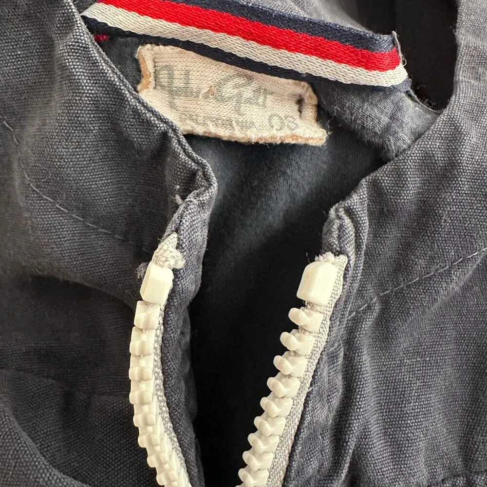 Brandy Melville John Galt Blue Krissy Jacket OSFM Zipper Pockets Hooded Coastal - Image 2