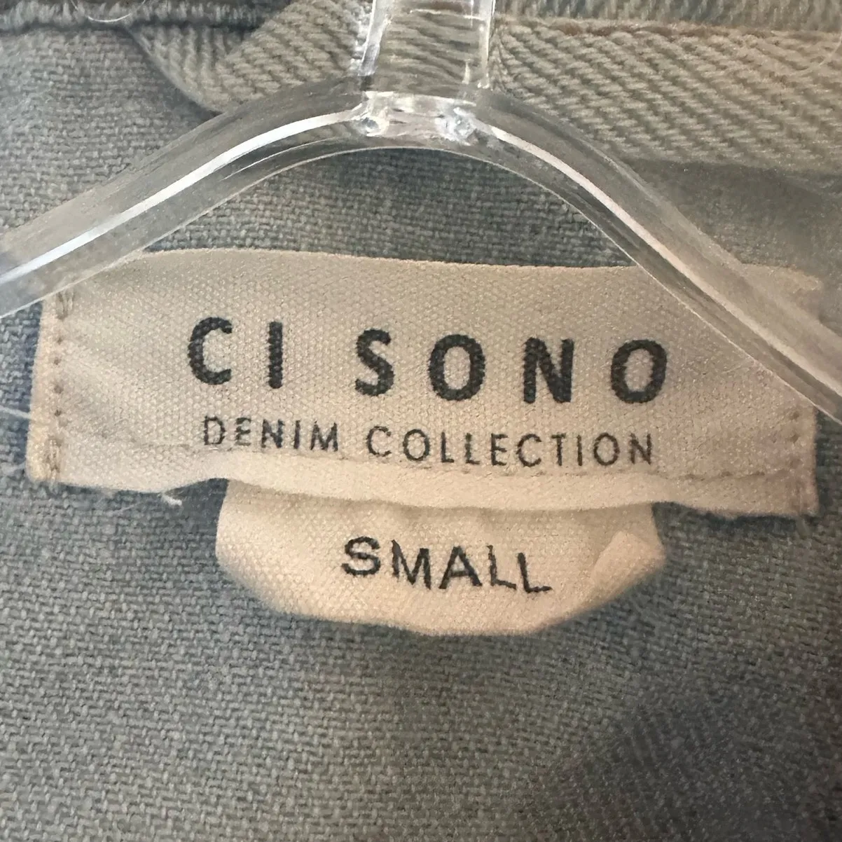 Ci Sono Denim Jacket Light Wash Jean Jacket Size Small NWOT - Image 8