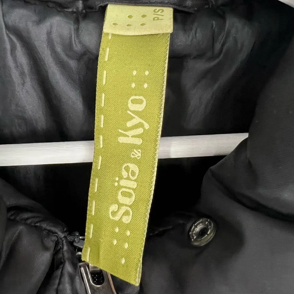 Soia & Kyo Long Black‎ Puffer Coat S - Image 5