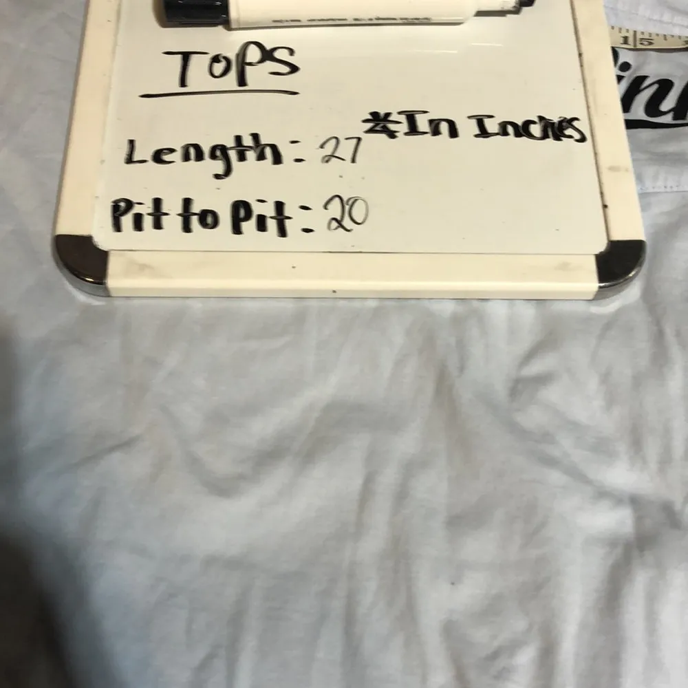 Victoria’s Secret pink long sleeve shirt over sized v-neck top size small blue - Image 6