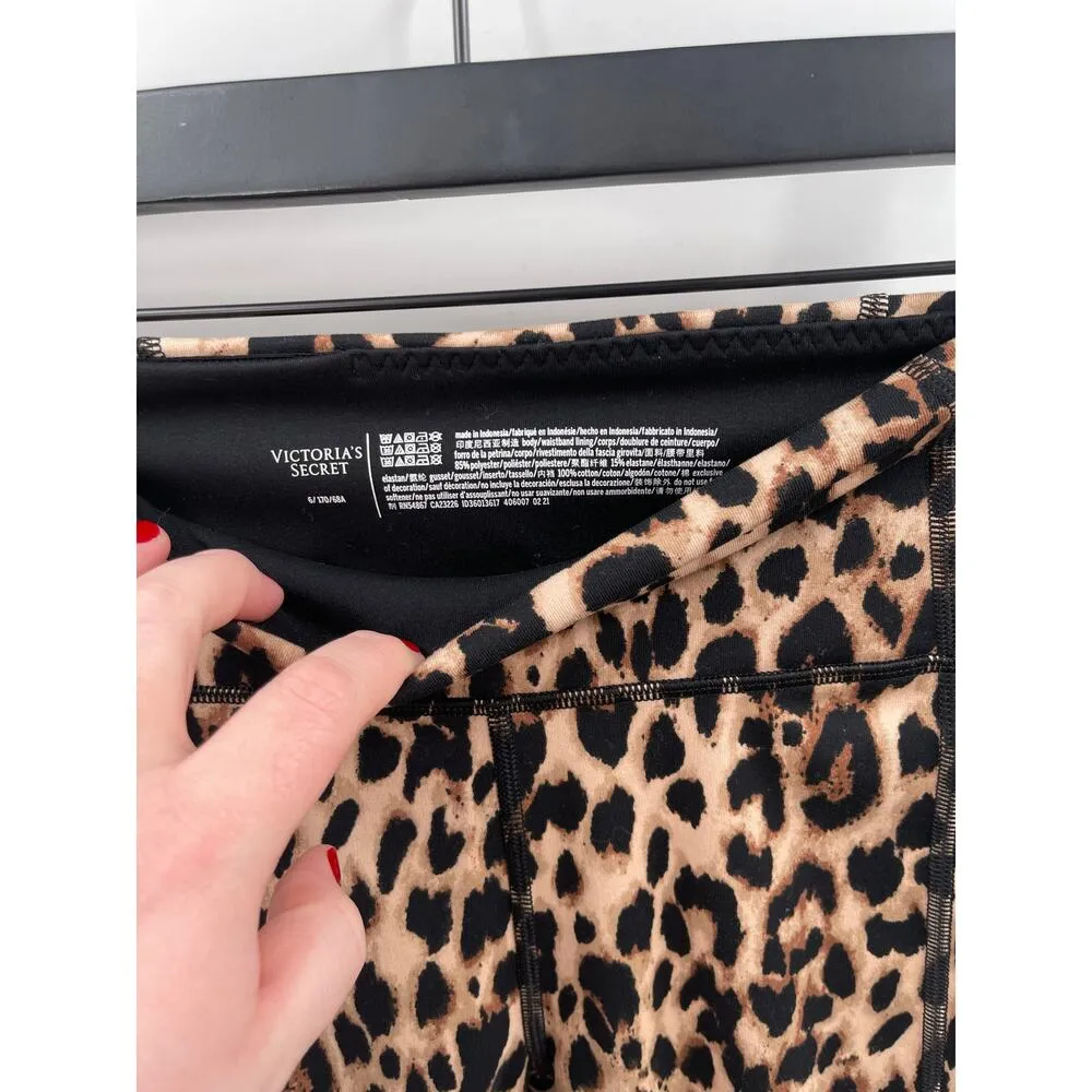 Victoria Secret Sport Full Length Leopard Leggings Size Extra Small - Image 5