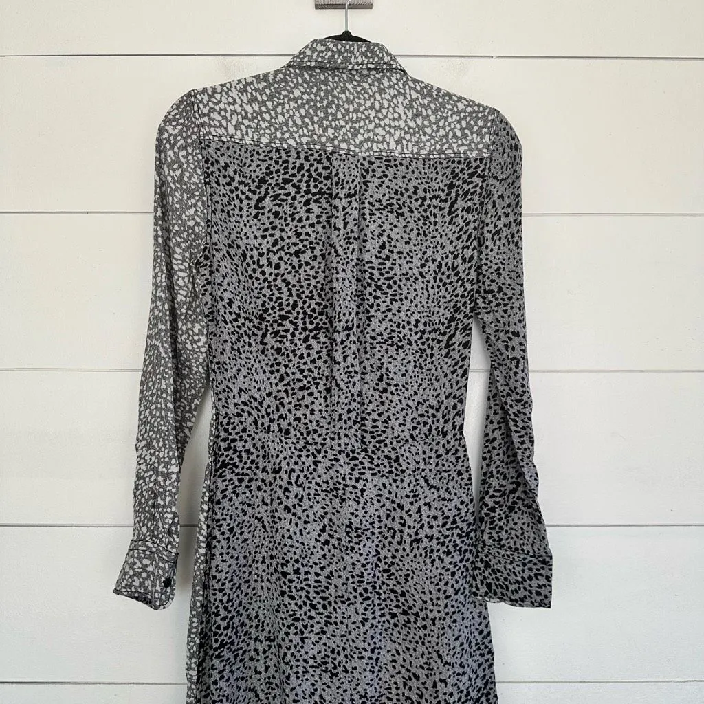 Rag & Bone Women’s 2 Leopard Karen Silk Wrap Dress - Image 4
