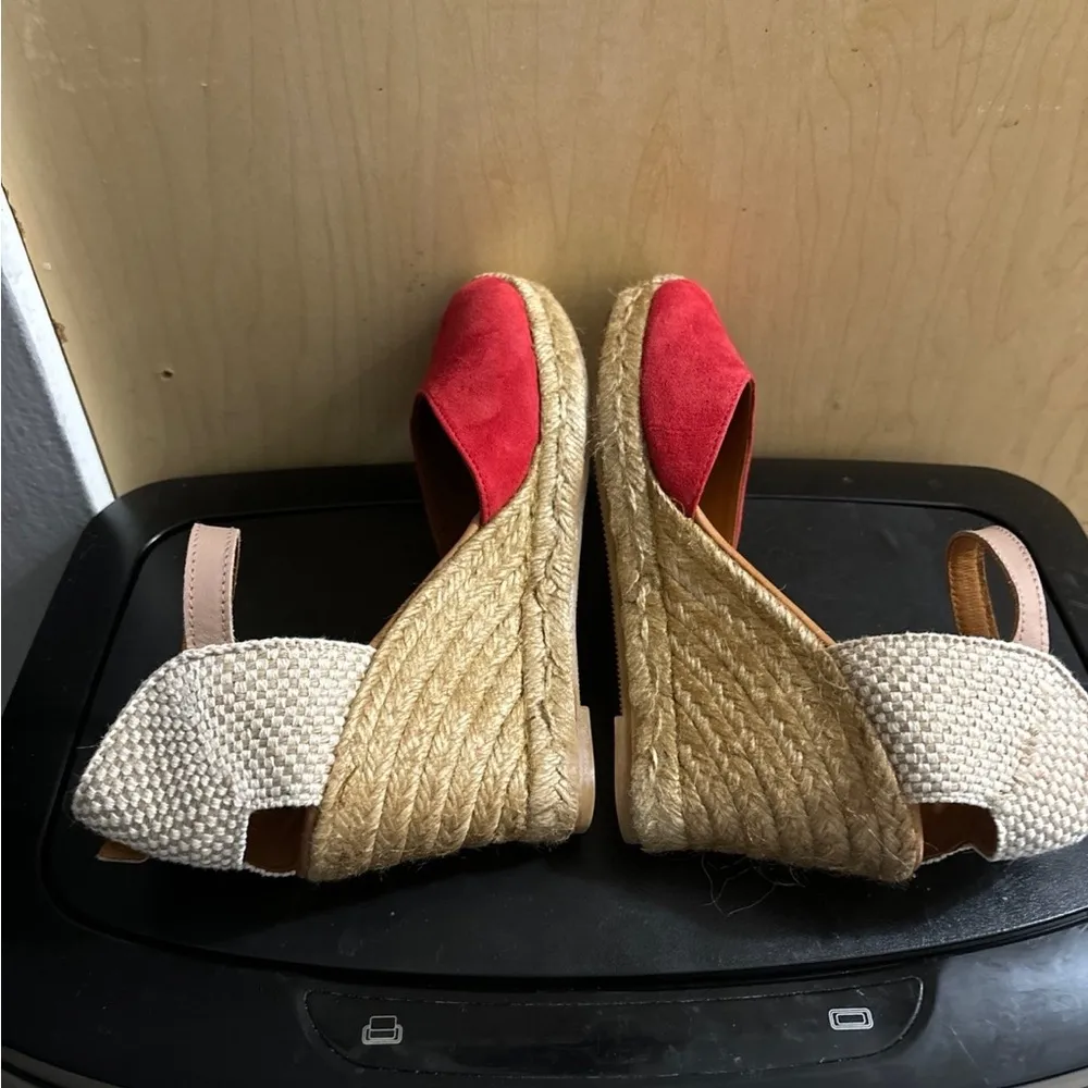 KURT GEIGER LONDON Women's Monty Espadrille Wedge Sandals 38 1/2 - Image 5