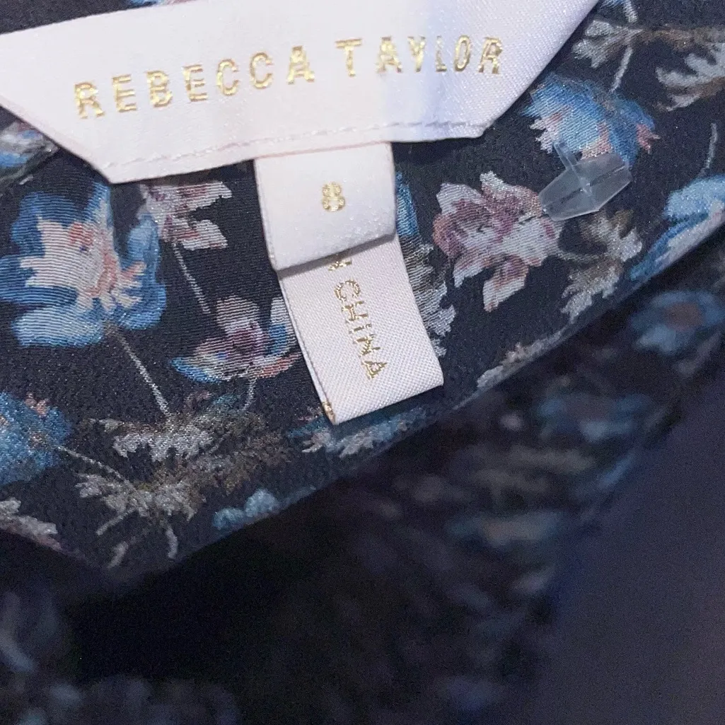 Rebecca Taylor floral silk blouse - Image 2