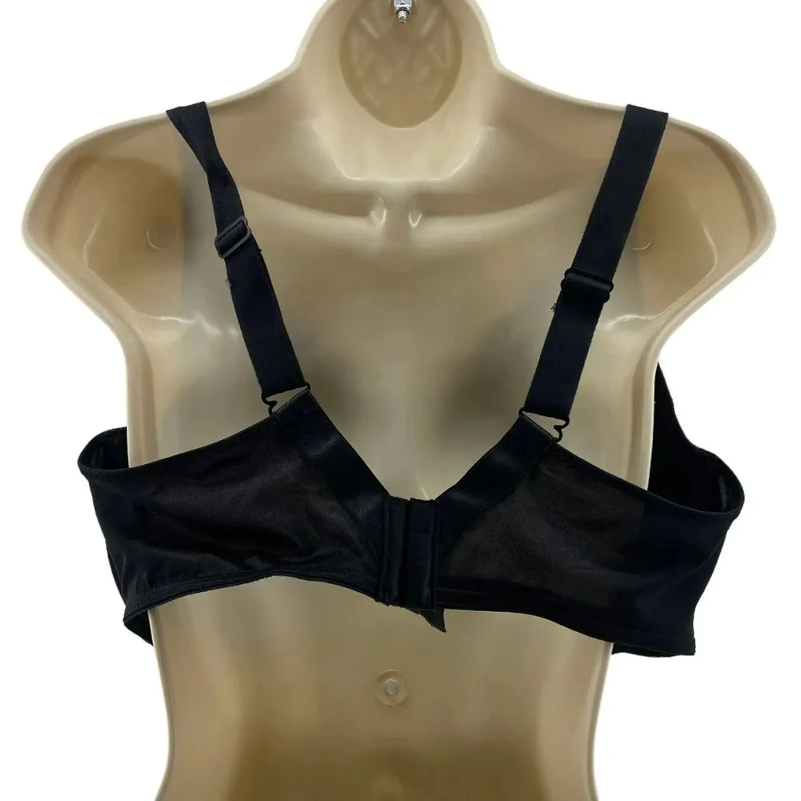 Playtex Secrets Lace Slimming Full Coverage Black Bra Style 4728 44D - Image 5