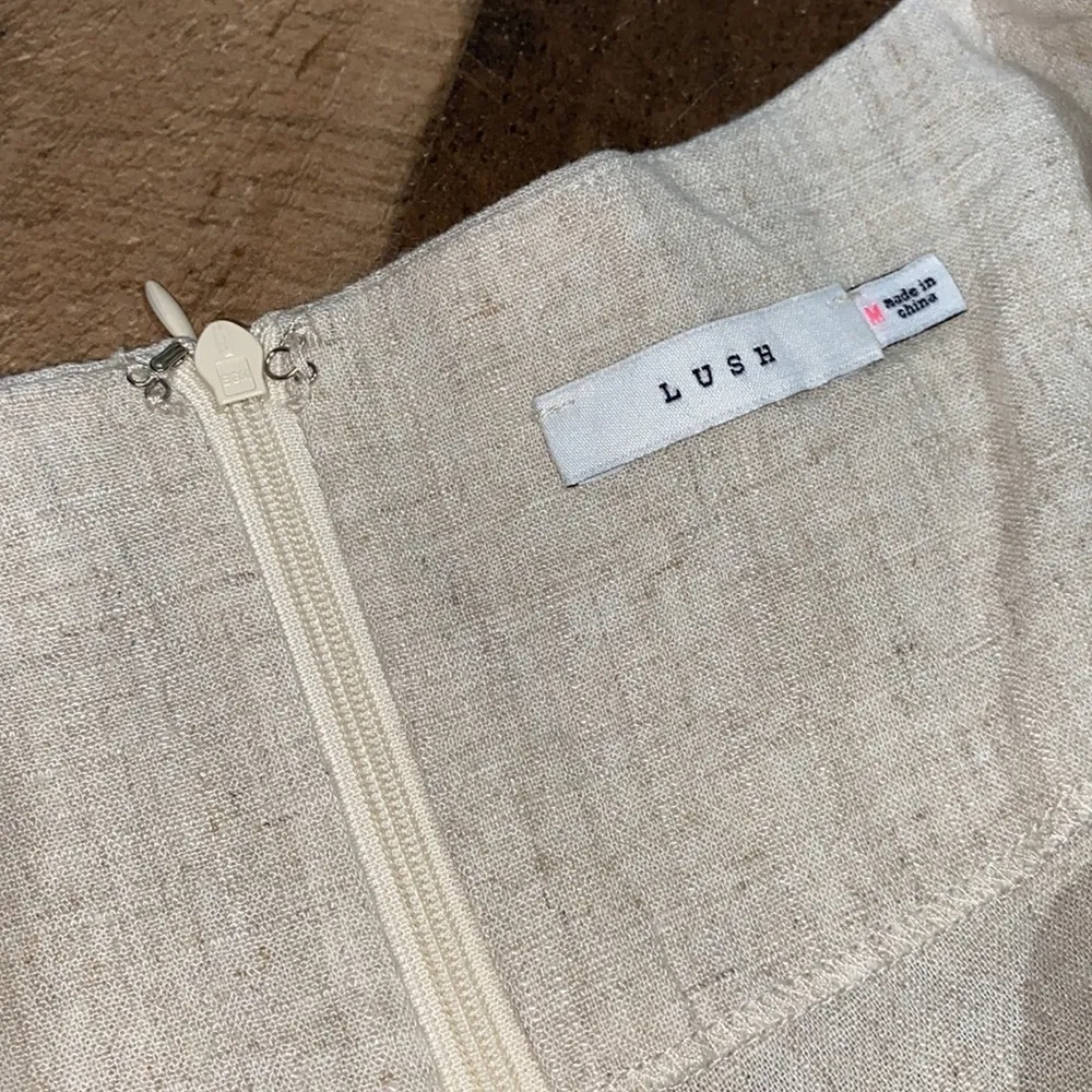 Lush linen shorts medium‎ cream beige - Image 5