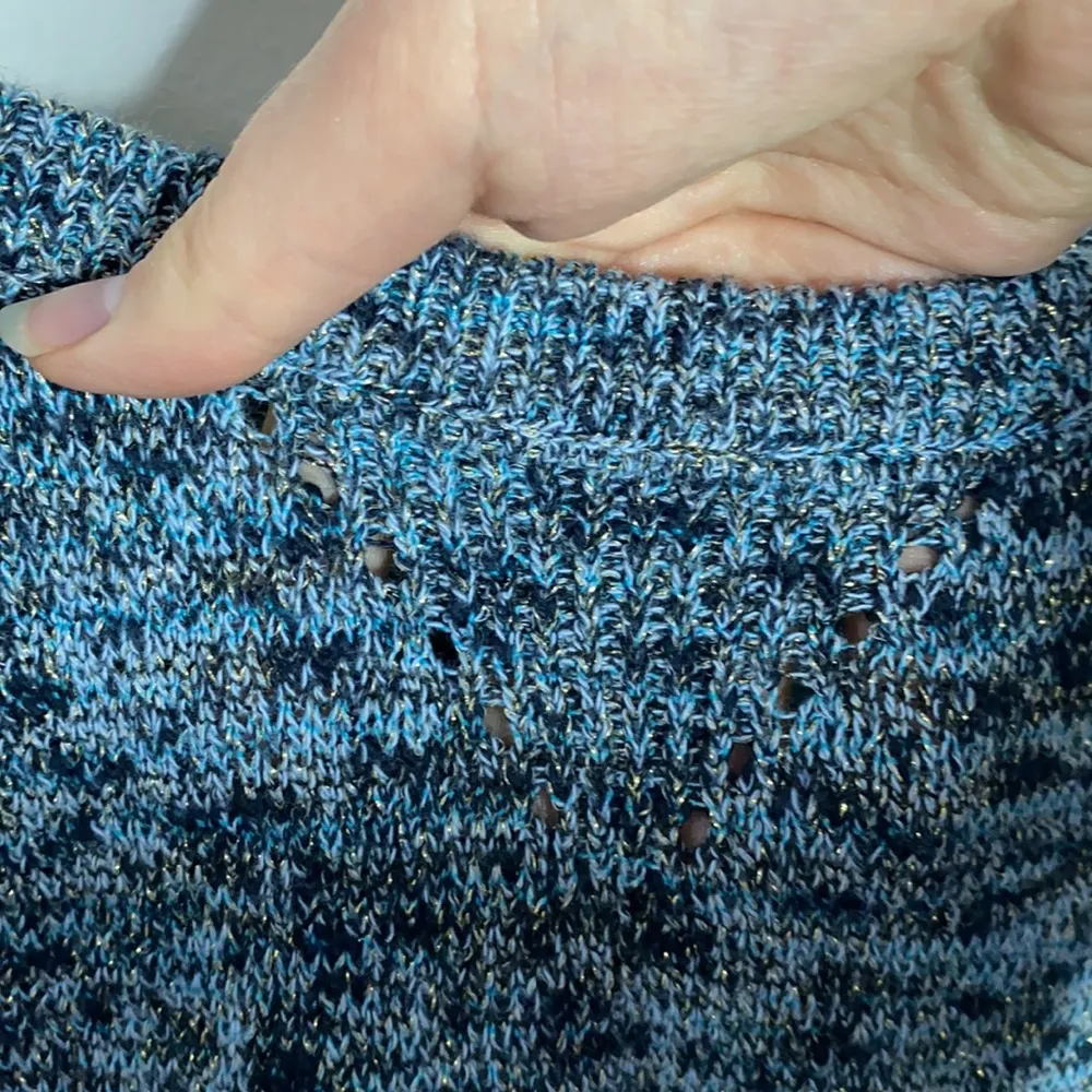 American Eagle Fireside marled speckled sweater with gold thread size XS - Image 35