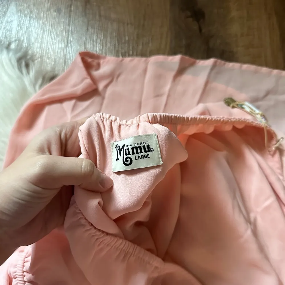 SHOW ME YOUR MUMU Heather Halter Dress In Dusty Blush Crisp - Image 5