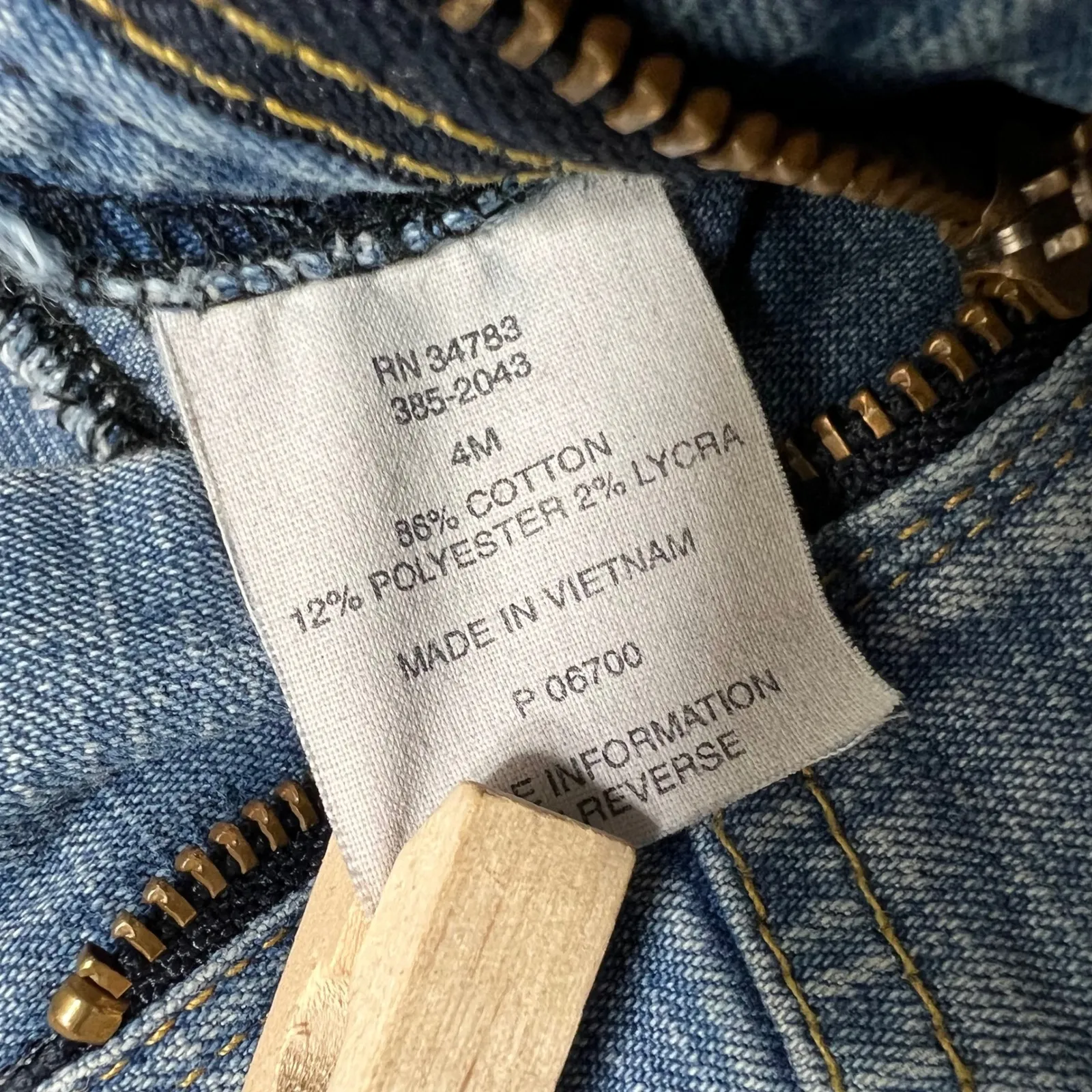 Vintage Y2K RivetEd By Lee Denim‎ Skirt Pockets Stretch Casual Blue Jean Skirt 4 - Image 8