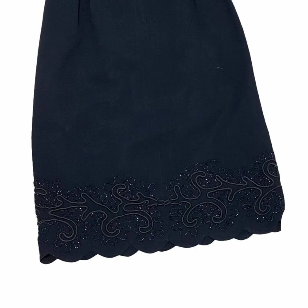 Carlye‎ VTG Vintage 60s Little Black Party Dress XS Black - Image 9