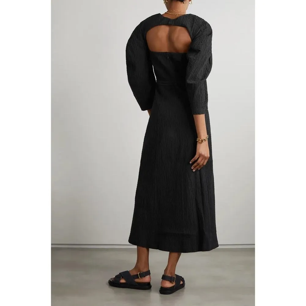 MARA HOFFMAN Violeta textured stretch-cotton midi dress sz 00 - Image 2