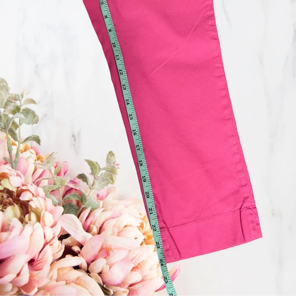 Banana Republic Hampton Fit Crop Pants Pink Sz 4 Sold Out Online - Image 5