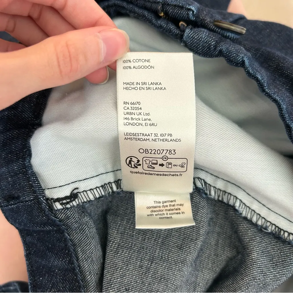 Anthropologie Pilcro Mid Rise Pull On Parachute Jogger Jeans Rinse Wash Size 32 - Image 12