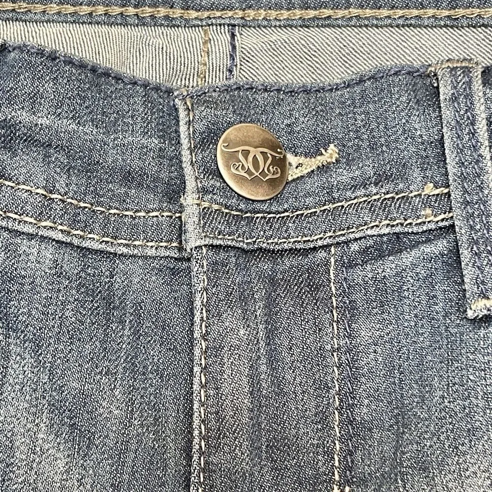 Divine Rights Of Denim Womens Jeans Sz 26 Low Rise Flare Y2k Long Medium Denim - Image 3