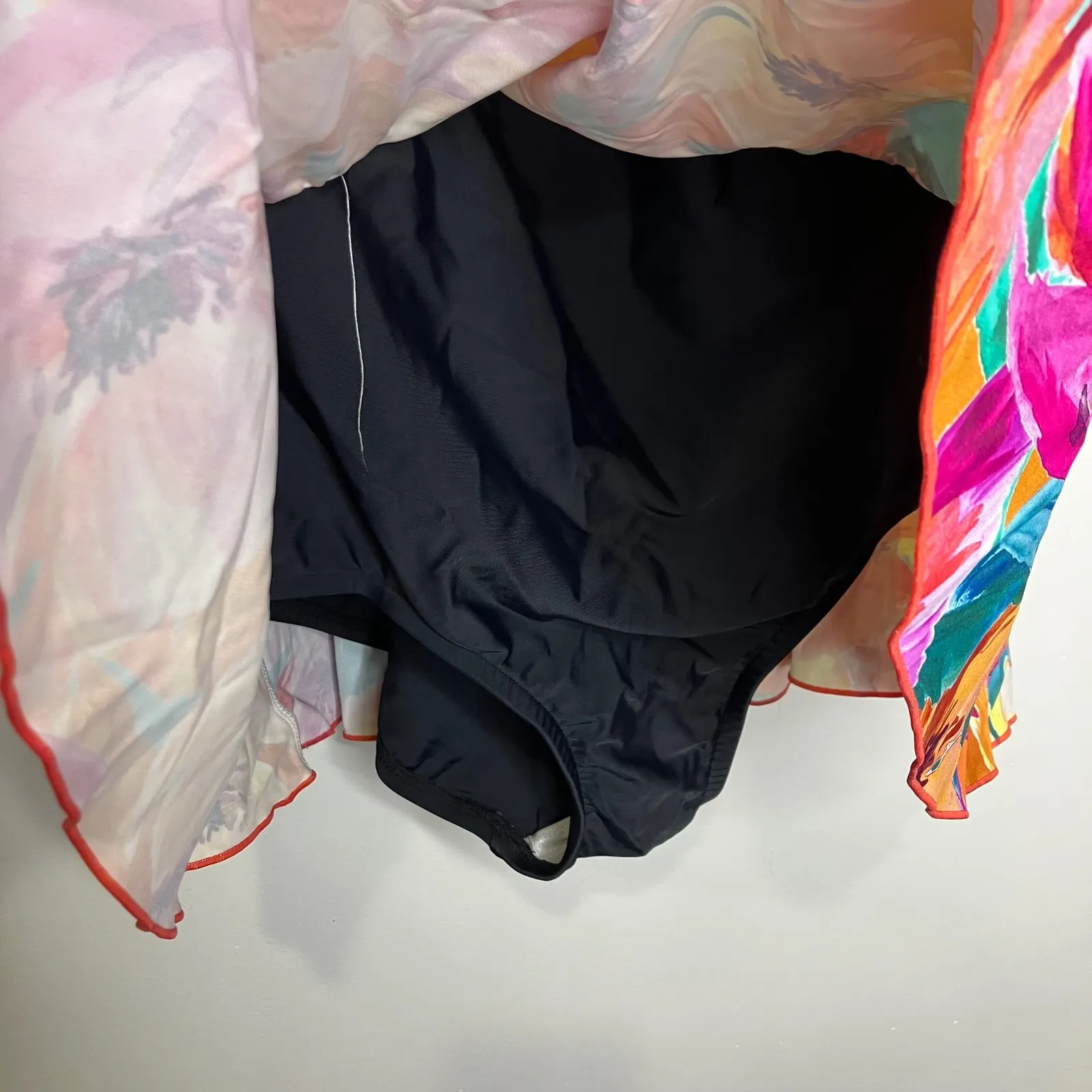 Maxine of Hollywood bright floral one piece swimsuit women's size 18 90s Y2K - Image 3