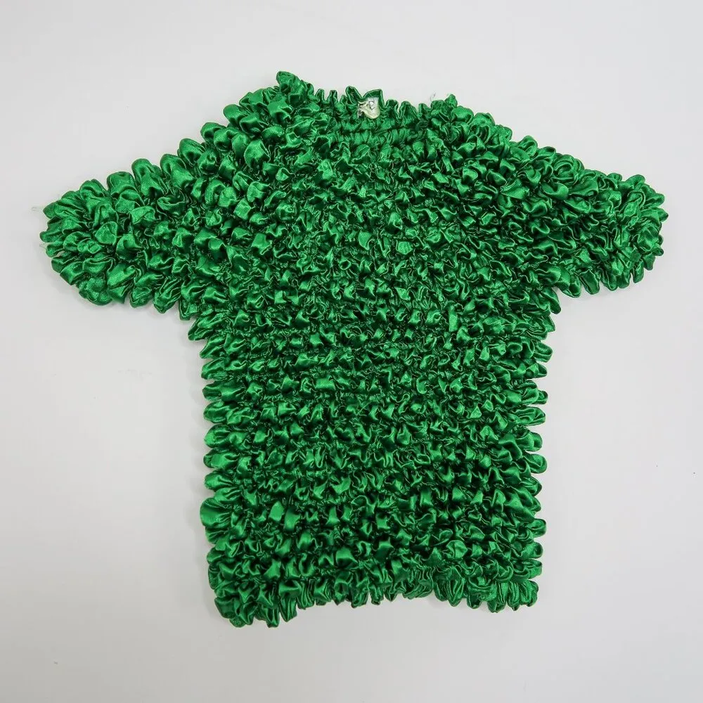 Vintage 90s Green Bubble Popcorn Shirt Size M - Image 6