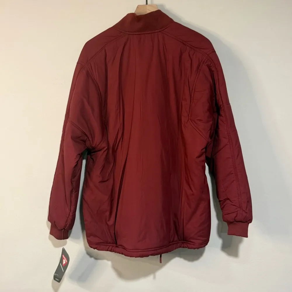 Free People Movement Oxblood Red Midnight Moon Solid Oversized Bomber Size XS - Image 6