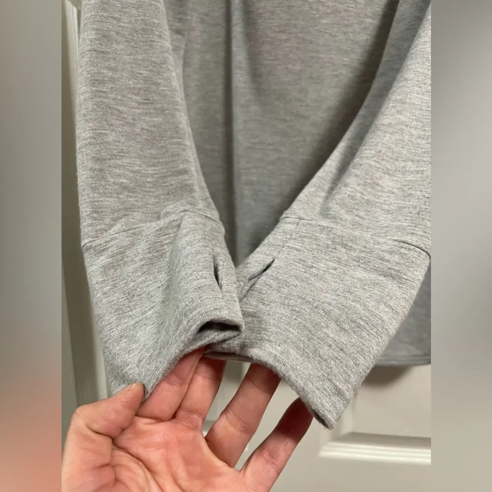 RBX Women's French Terry Pullover Hoodie Light Grey Size M Gray Size M - Image 3