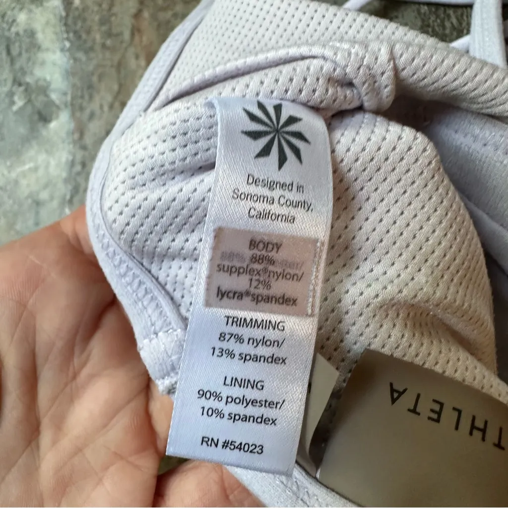 Athleta Mind Over Matter Sports Bra Lilac Women’s Size Medium - Image 6