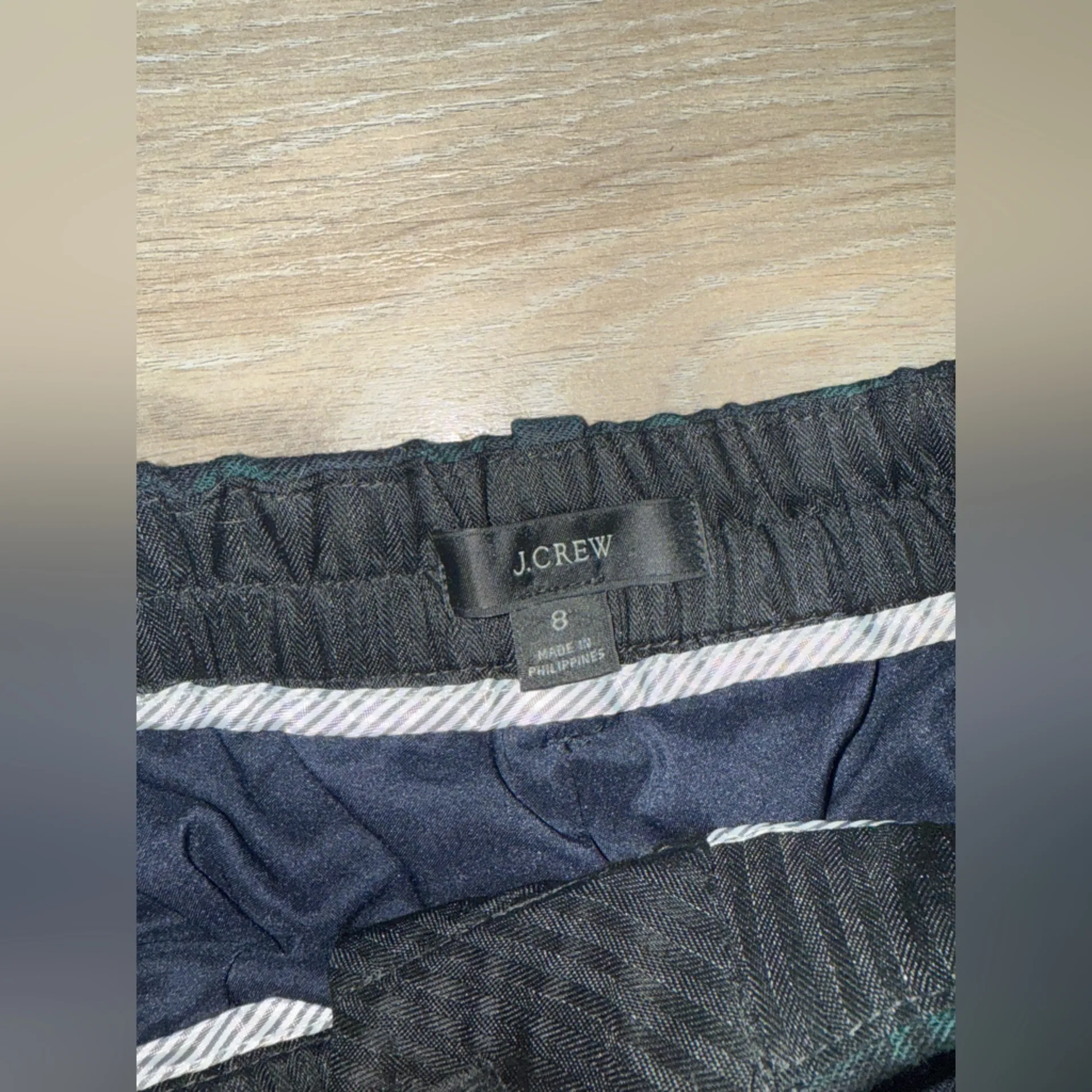 JCrew Bi-strech wool tapered pant in Black Watch‎ tartan - Image 4