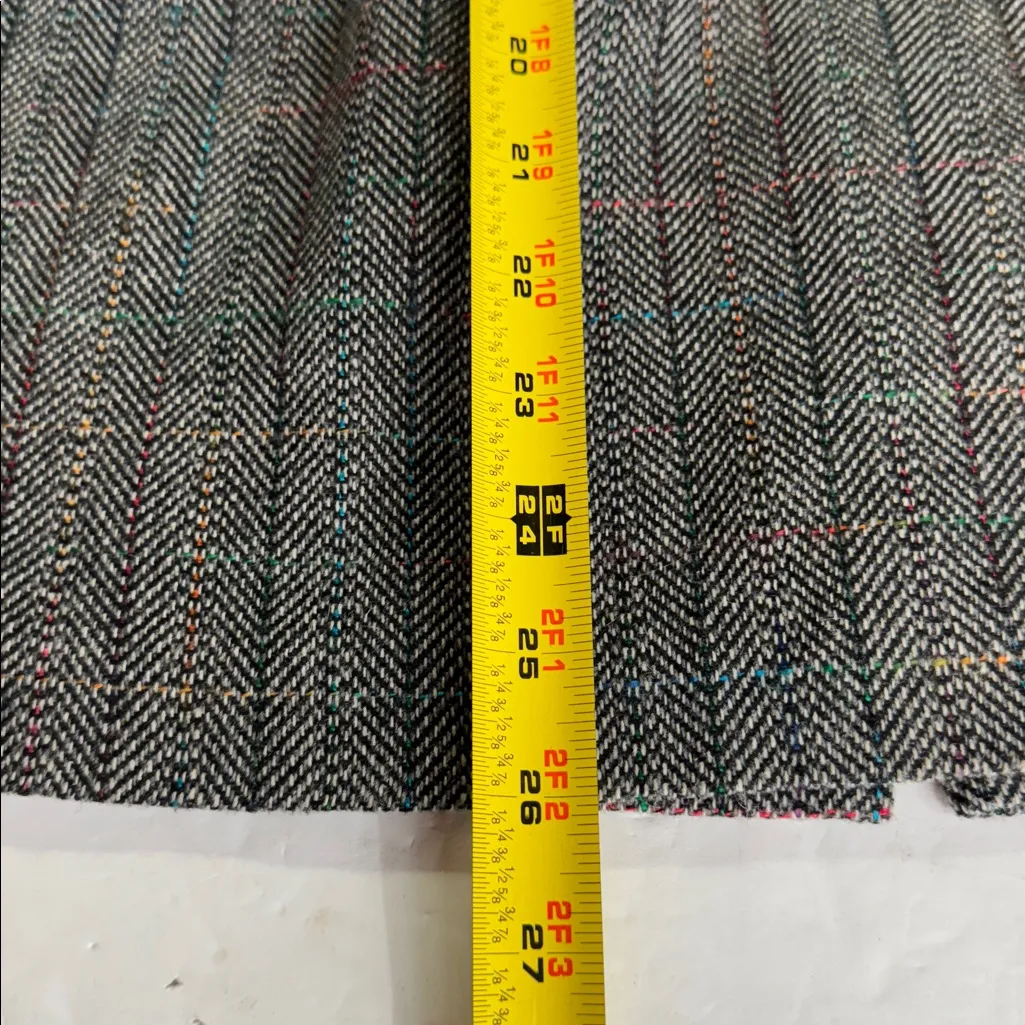 Norton McNaughton Multicolor Tweed pencil Skirt knee length 14 vintage wool - Image 10